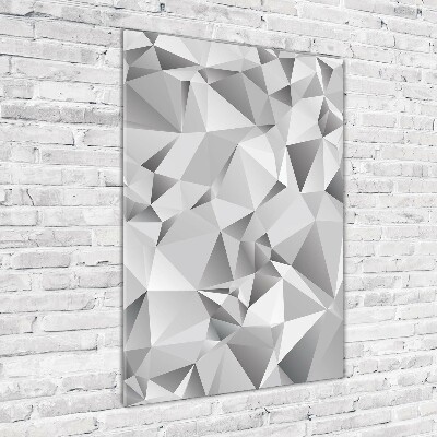 Quadro stampa su vetro acrilico verticale Astrazione 3D