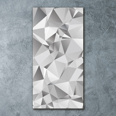 Quadro stampa su vetro acrilico verticale Astrazione 3D