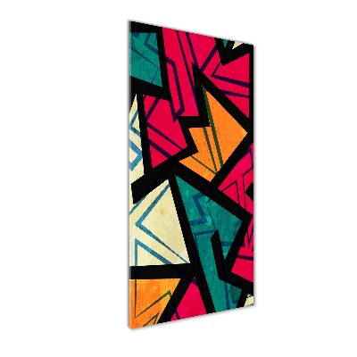 Quadro in vetro acrilico verticale Sfondo geometrico