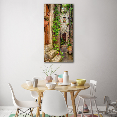 Quadro vetro acrilico verticale Strade italiane