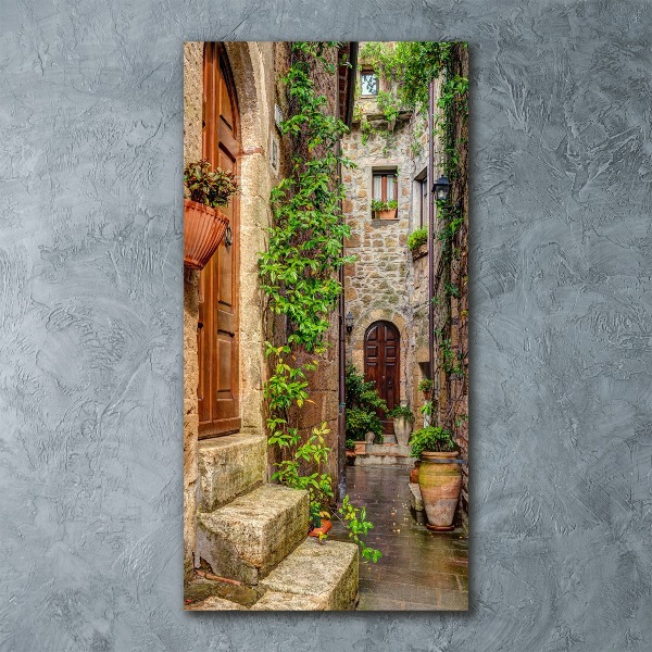 Quadro vetro acrilico verticale Strade italiane