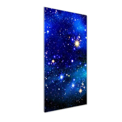 Quadro vetro acrilico verticale Cielo stellato
