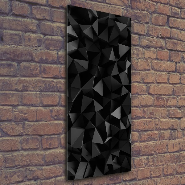 Quadro stampa su vetro acrilico verticale Astrazione 3D