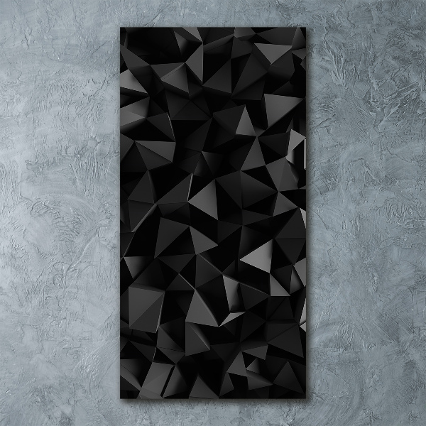 Quadro stampa su vetro acrilico verticale Astrazione 3D