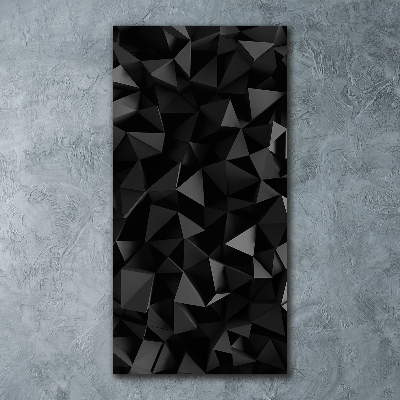 Quadro stampa su vetro acrilico verticale Astrazione 3D