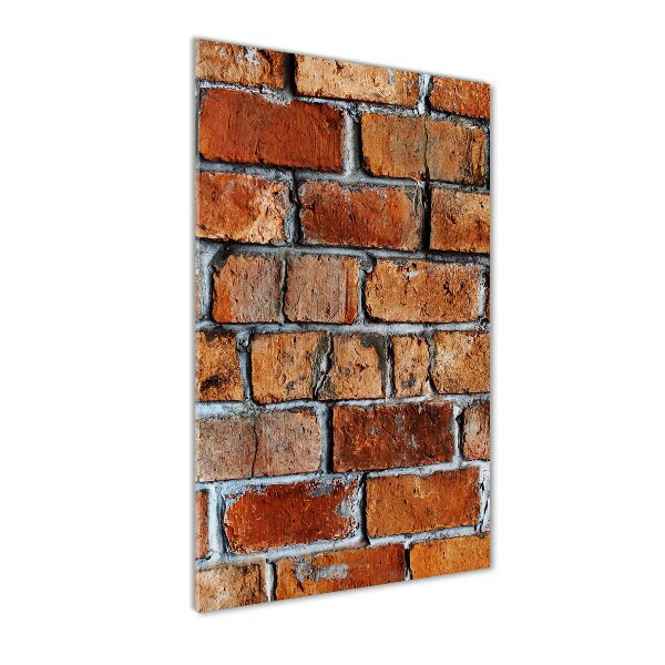 Quadro acrilico verticale Muro di mattoni