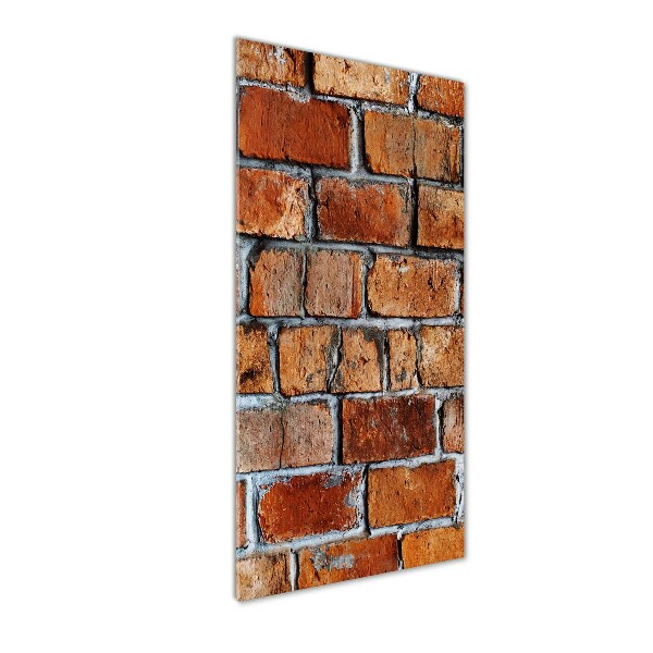 Quadro acrilico verticale Muro di mattoni