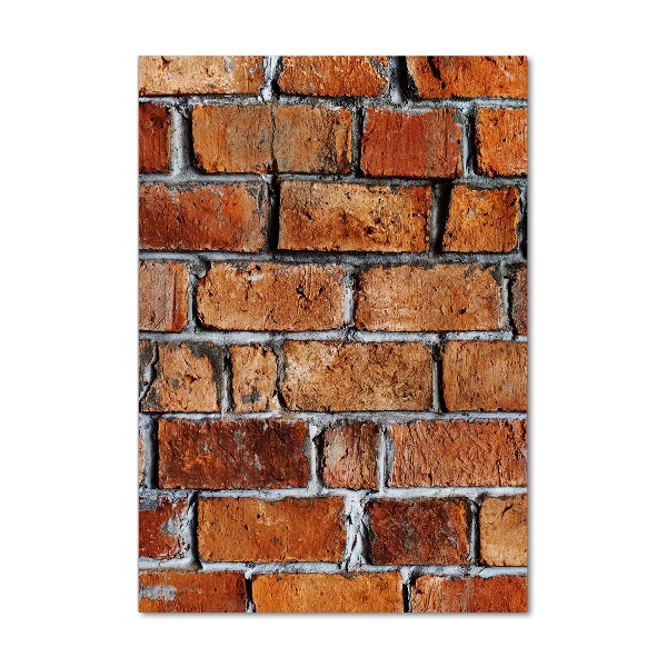 Quadro acrilico verticale Muro di mattoni