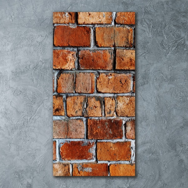 Quadro acrilico verticale Muro di mattoni