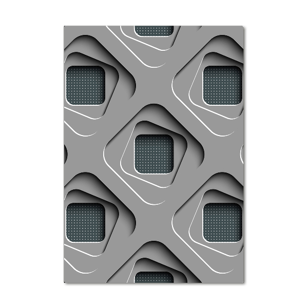 Quadro in vetro acrilico verticale Astrazione 3D