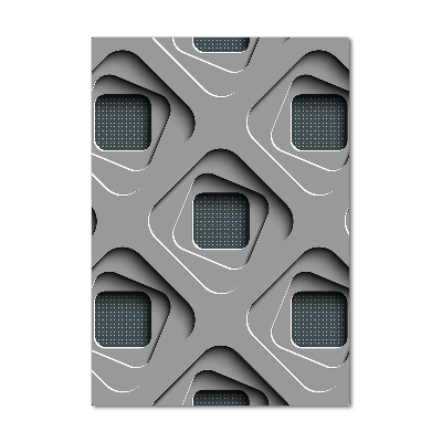 Quadro in vetro acrilico verticale Astrazione 3D