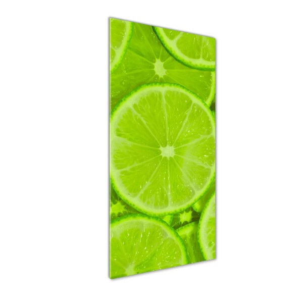 Quadro in vetro acrilico verticale Lime