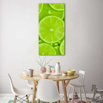 Quadro in vetro acrilico verticale Lime
