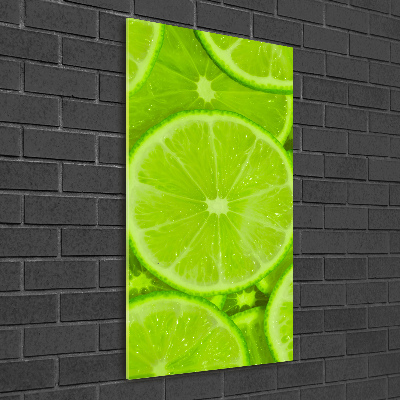 Quadro in vetro acrilico verticale Lime