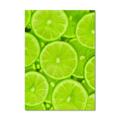 Quadro in vetro acrilico verticale Lime