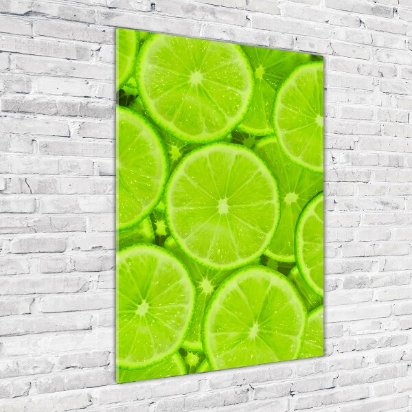 Quadro in vetro acrilico verticale Lime