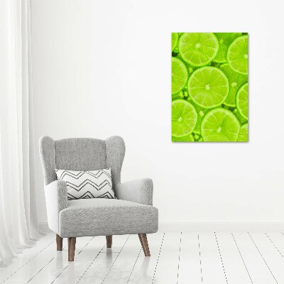 Quadro in vetro acrilico verticale Lime
