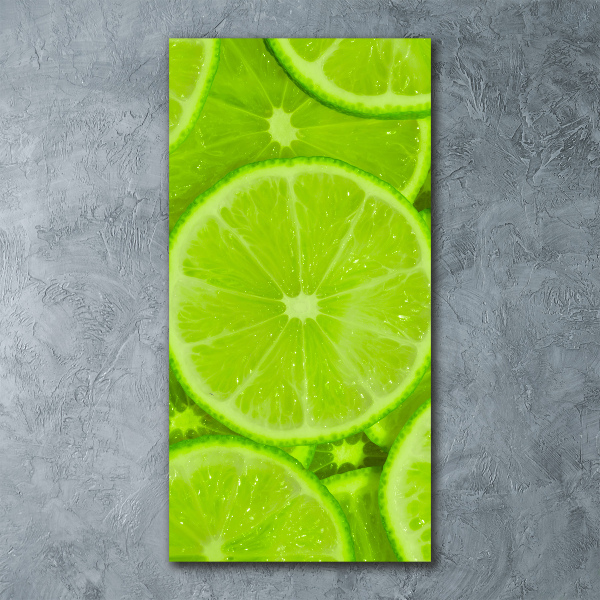 Quadro in vetro acrilico verticale Lime