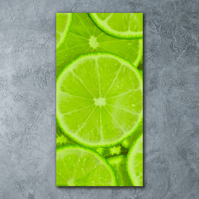 Quadro in vetro acrilico verticale Lime