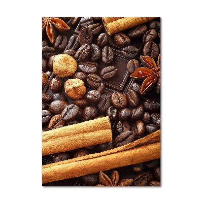 Quadro stampa su vetro acrilico verticale Cioccolato fondente