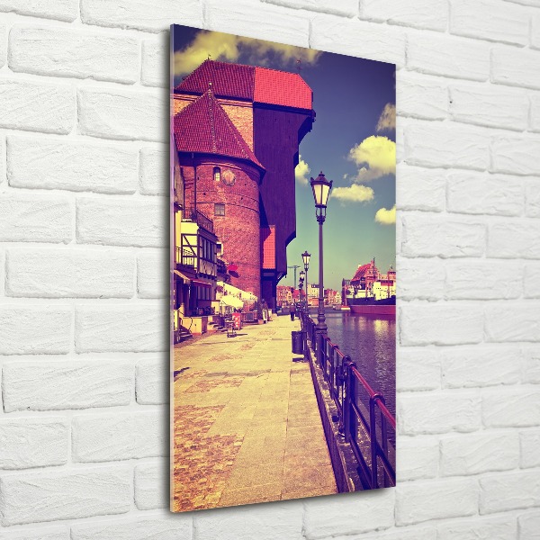 Quadro in vetro acrilico verticale Danzica, Polonia