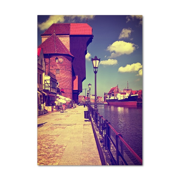 Quadro in vetro acrilico verticale Danzica, Polonia