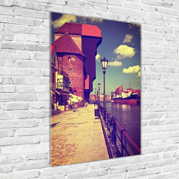 Quadro in vetro acrilico verticale Danzica, Polonia