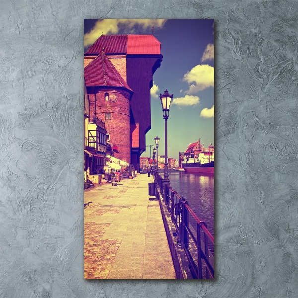 Quadro in vetro acrilico verticale Danzica, Polonia