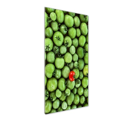 Quadro in vetro acrilico verticale Pomodoro rosso