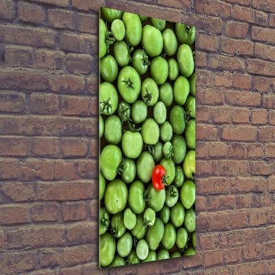Quadro in vetro acrilico verticale Pomodoro rosso