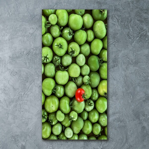 Quadro in vetro acrilico verticale Pomodoro rosso