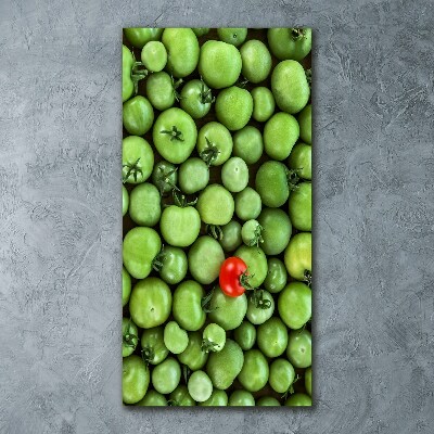 Quadro in vetro acrilico verticale Pomodoro rosso