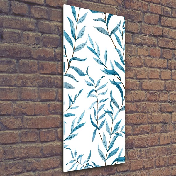 Quadro acrilico verticale Foglie