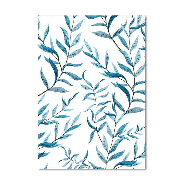 Quadro acrilico verticale Foglie