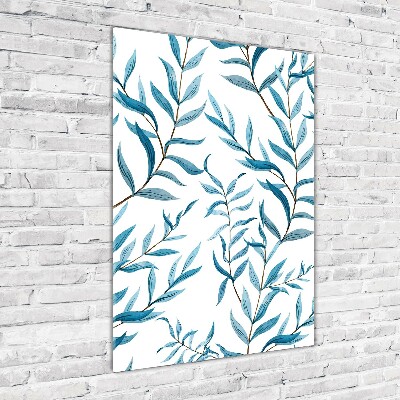 Quadro acrilico verticale Foglie