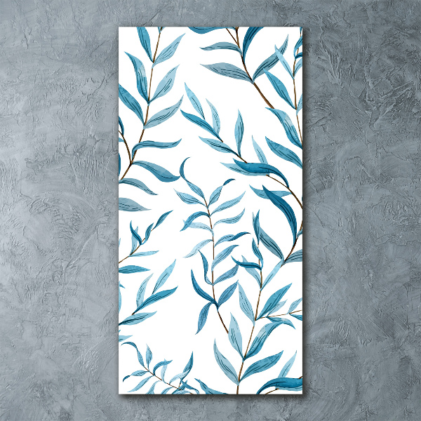 Quadro acrilico verticale Foglie