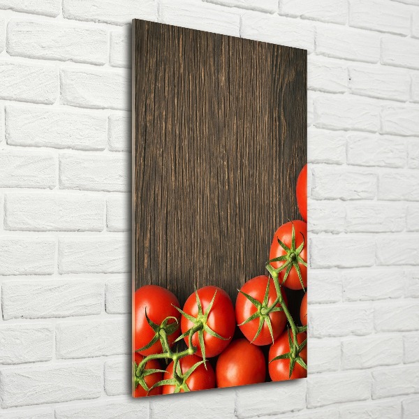 Quadro vetro acrilico verticale Pomodori