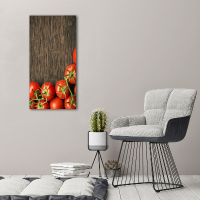 Quadro vetro acrilico verticale Pomodori