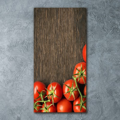 Quadro vetro acrilico verticale Pomodori