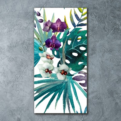 Quadro in vetro acrilico verticale Modello hawaiano