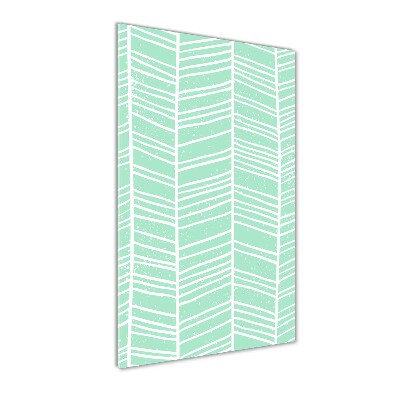 Quadro stampa su vetro acrilico verticale Motivo a spina di pesce