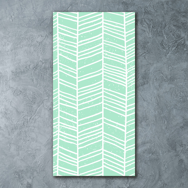 Quadro stampa su vetro acrilico verticale Motivo a spina di pesce