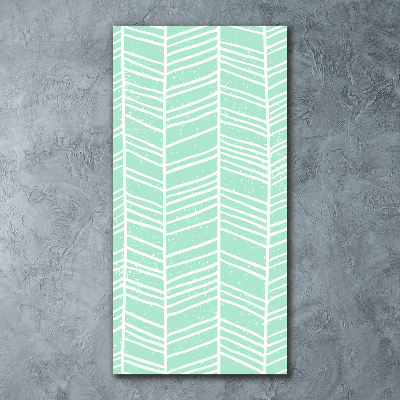 Quadro stampa su vetro acrilico verticale Motivo a spina di pesce