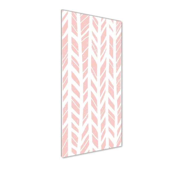 Quadro in vetro acrilico verticale Motivo a spina di pesce