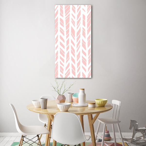 Quadro in vetro acrilico verticale Motivo a spina di pesce