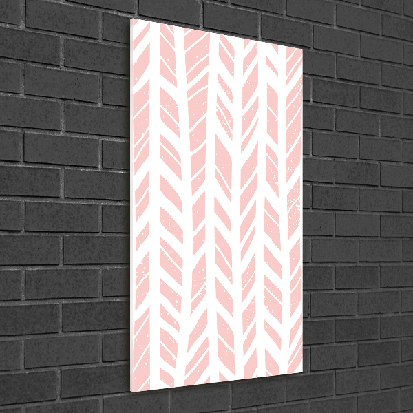 Quadro in vetro acrilico verticale Motivo a spina di pesce