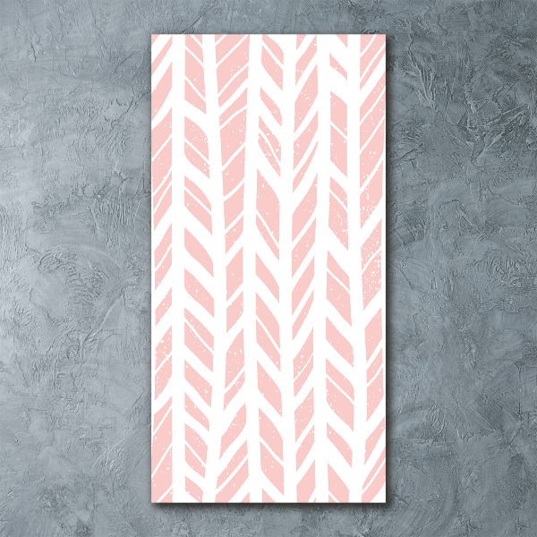 Quadro in vetro acrilico verticale Motivo a spina di pesce