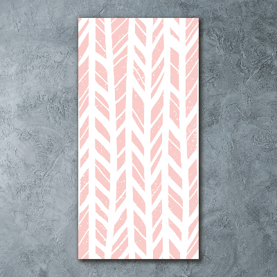 Quadro in vetro acrilico verticale Motivo a spina di pesce