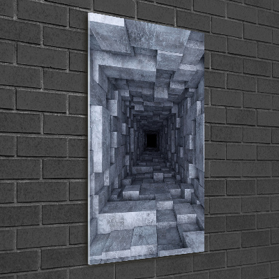 Quadro stampa su vetro acrilico verticale Tunnel