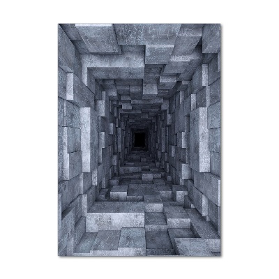 Quadro stampa su vetro acrilico verticale Tunnel